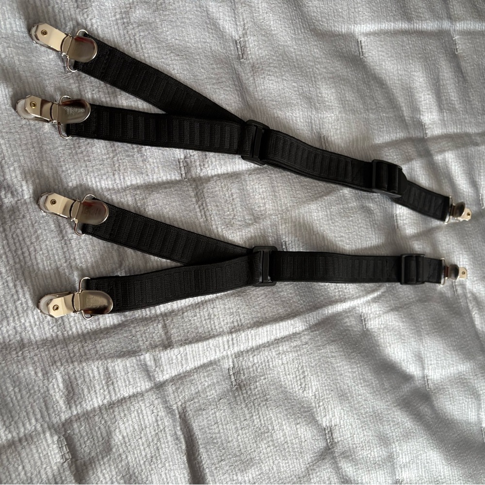 Men's Black Suspenders